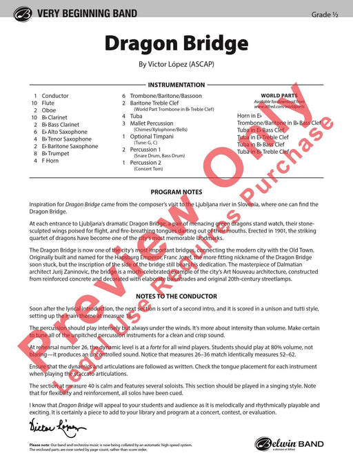 Dragon Bridge 總譜 | 小雅音樂 Hsiaoya Music