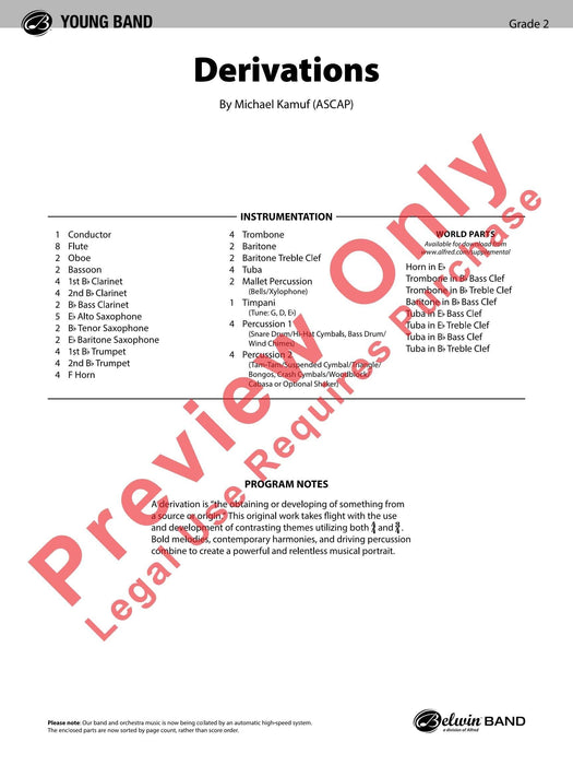 Derivations 總譜 | 小雅音樂 Hsiaoya Music