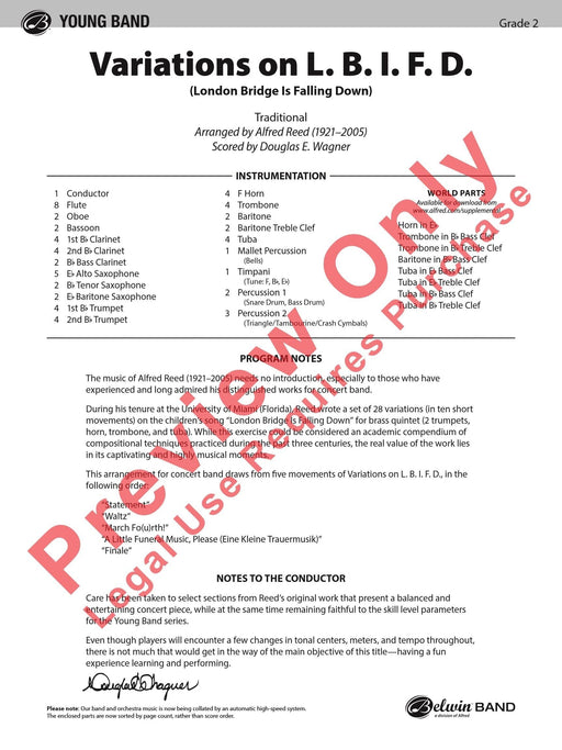 Variations on L. B. I. F. D. (London Bridge Is Falling Down) 詠唱調 總譜 | 小雅音樂 Hsiaoya Music