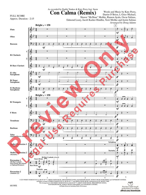 Con Calma (Remix) As Recorded by Daddy Yankee & Katy Perry Feat. Snow 總譜 | 小雅音樂 Hsiaoya Music