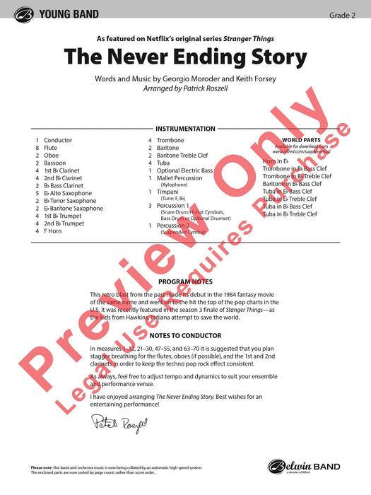 The Never Ending Story As Featured on Netflix's Original Series Stranger Things 總譜 | 小雅音樂 Hsiaoya Music