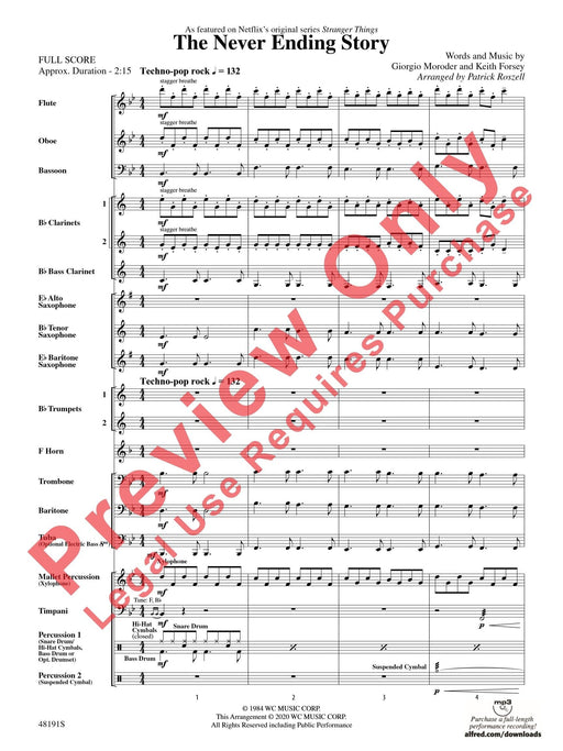 The Never Ending Story As Featured on Netflix's Original Series Stranger Things 總譜 | 小雅音樂 Hsiaoya Music