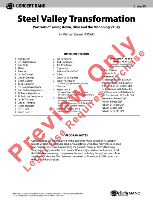 Steel Valley Transformation Portraits of Youngstown, Ohio and the Mahoning Valley 總譜 | 小雅音樂 Hsiaoya Music