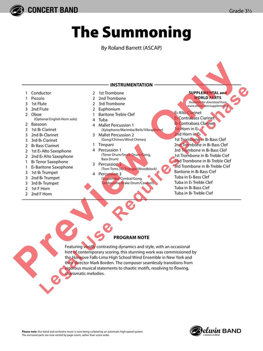 The Summoning 總譜 | 小雅音樂 Hsiaoya Music