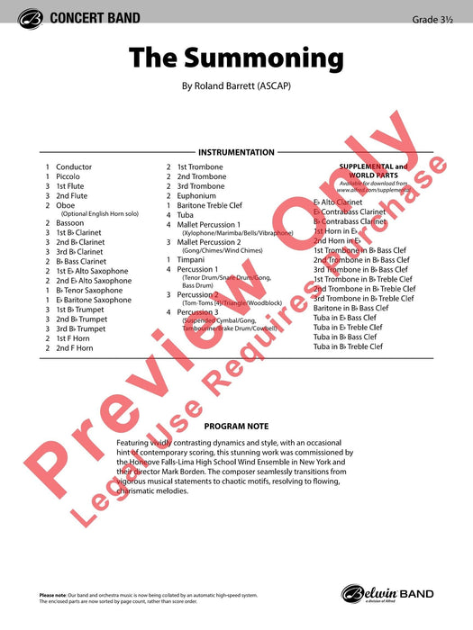 The Summoning 總譜 | 小雅音樂 Hsiaoya Music