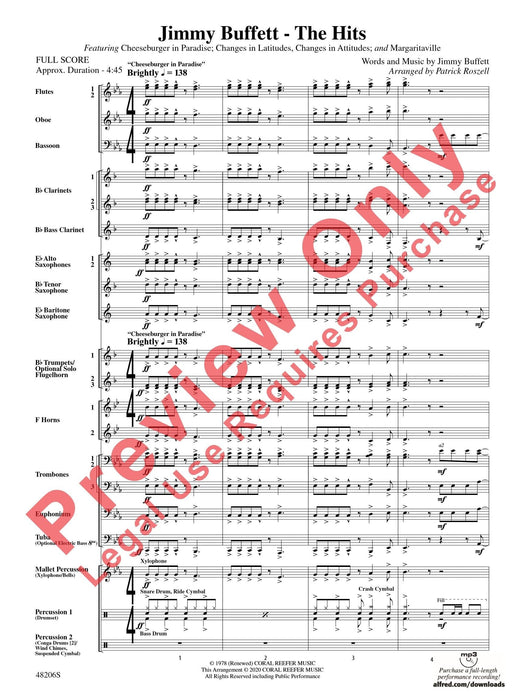 Jimmy Buffett--The Hits Featuring: Cheeseburger in Paradise / Changes in Latitudes, Changes in Attitudes / Margaritaville 總譜 | 小雅音樂 Hsiaoya Music