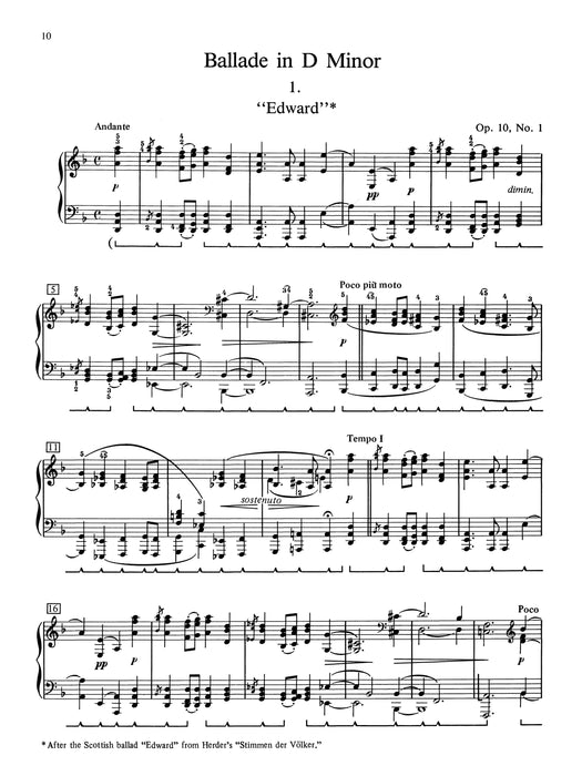 Brahms: Ballades, Opus 10 布拉姆斯 敘事曲 作品 | 小雅音樂 Hsiaoya Music