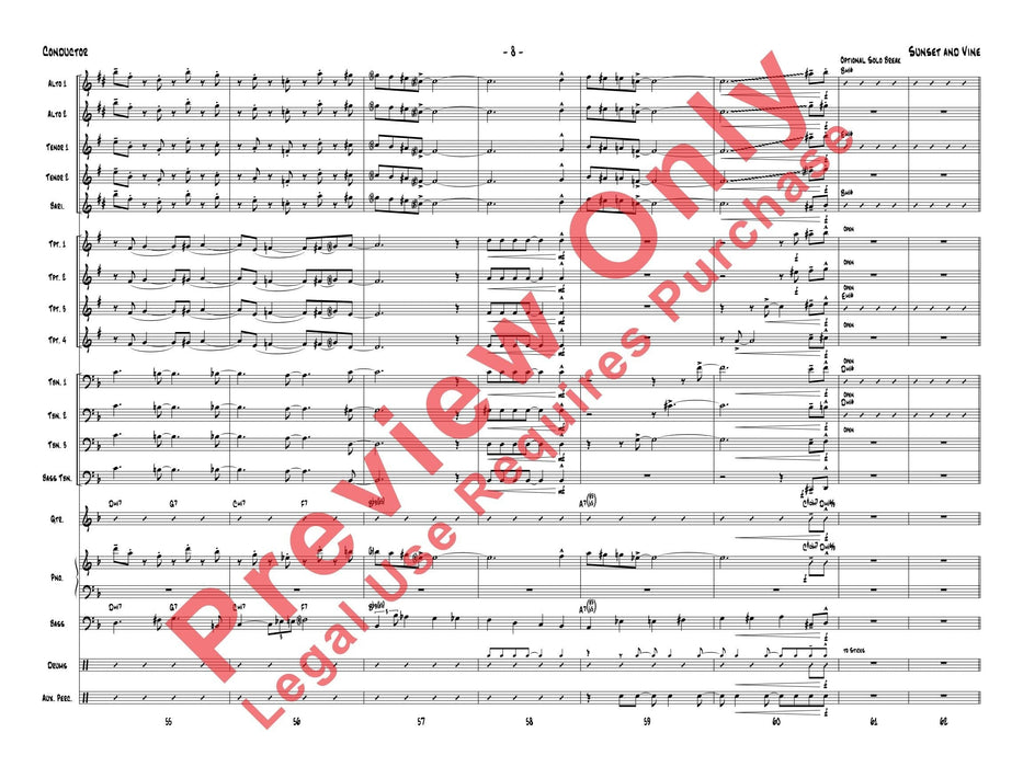 Sunset and Vine 總譜 | 小雅音樂 Hsiaoya Music