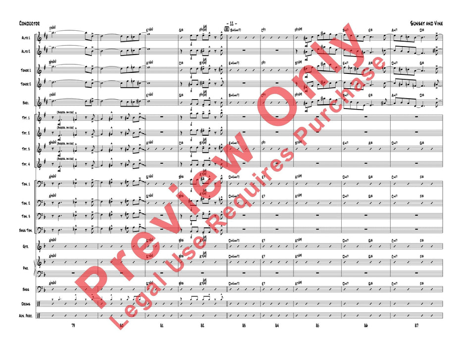 Sunset and Vine 總譜 | 小雅音樂 Hsiaoya Music