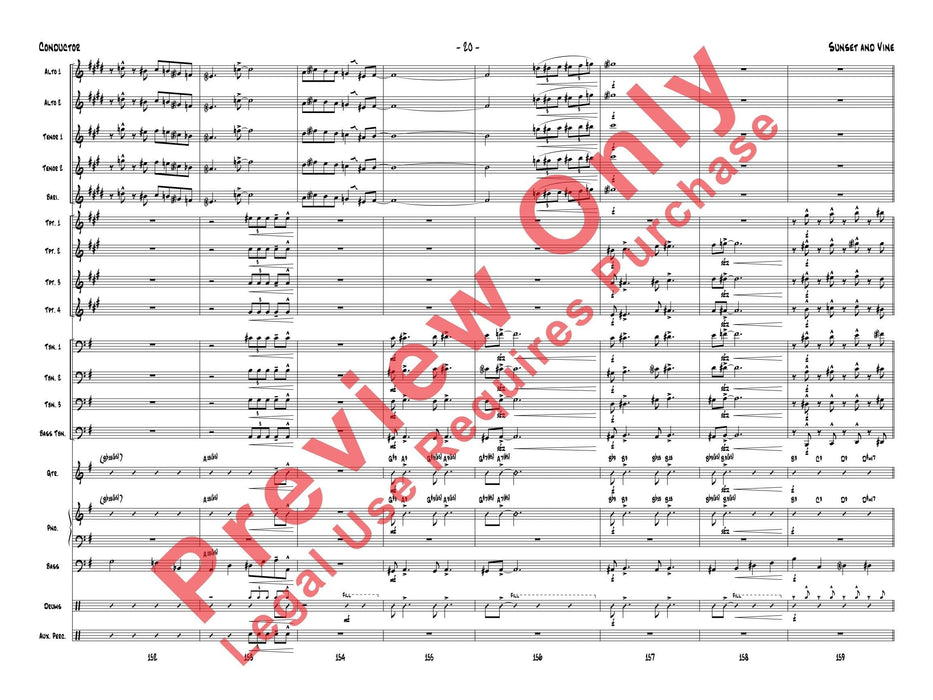 Sunset and Vine 總譜 | 小雅音樂 Hsiaoya Music