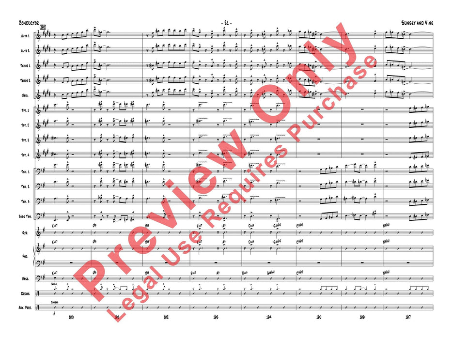 Sunset and Vine 總譜 | 小雅音樂 Hsiaoya Music