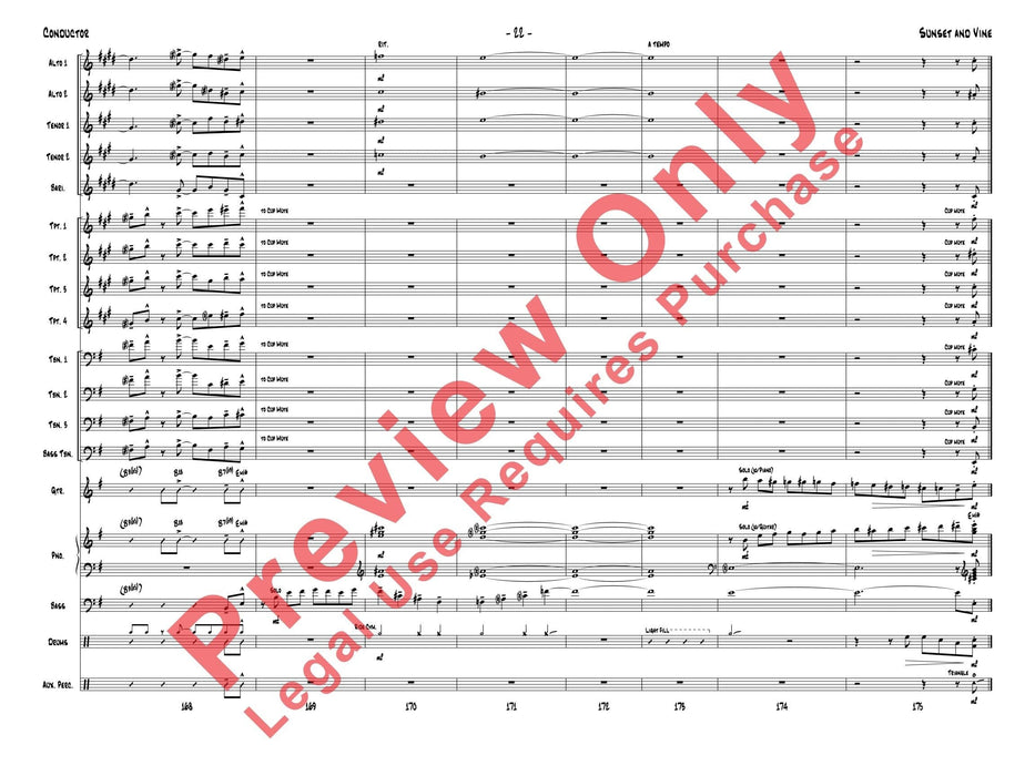 Sunset and Vine 總譜 | 小雅音樂 Hsiaoya Music