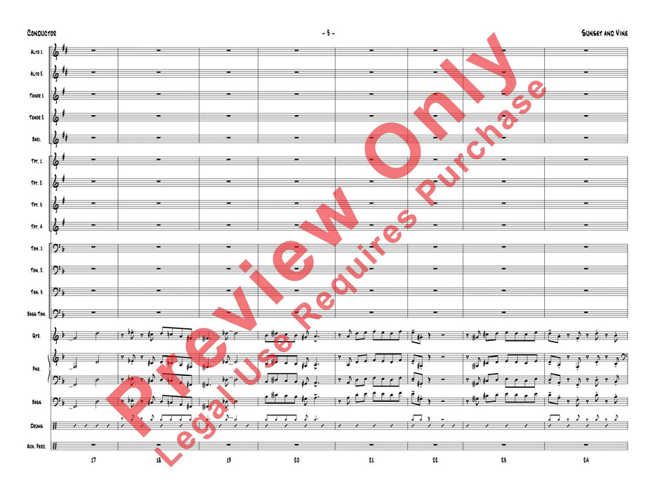 Sunset and Vine 總譜 | 小雅音樂 Hsiaoya Music