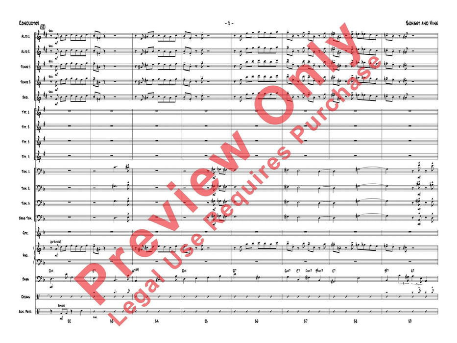 Sunset and Vine 總譜 | 小雅音樂 Hsiaoya Music