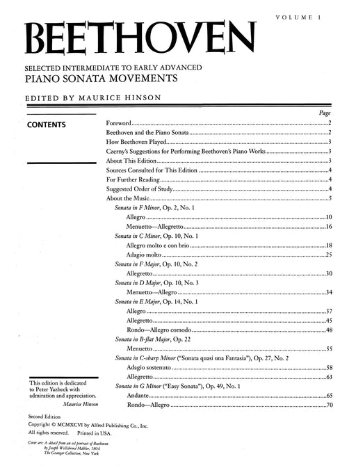 Beethoven: Selected Intermediate to Early Advanced Piano Sonata Movements, Volume 1 貝多芬 鋼琴 奏鳴曲 | 小雅音樂 Hsiaoya Music