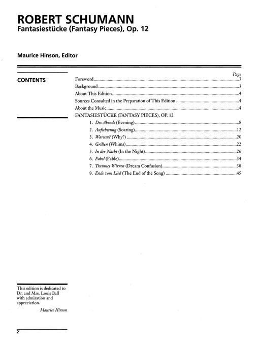Schumann: Fantasiestücke, Opus 12 Fantasy Pieces 幻想曲集作品 幻想小品 | 小雅音樂 Hsiaoya Music