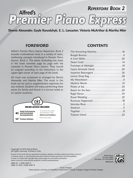 Premier Piano Express, Repertoire Book 2 鋼琴 | 小雅音樂 Hsiaoya Music