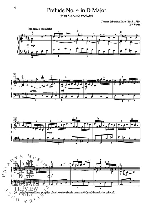 Anthology of Baroque Keyboard Music Late Intermediate to Early Advanced Works by 42 Composers 鍵盤樂器 | 小雅音樂 Hsiaoya Music