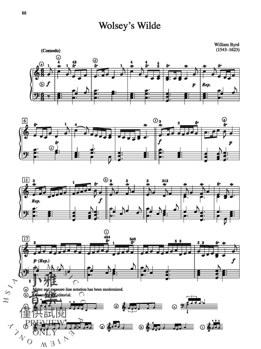 Anthology of Baroque Keyboard Music Late Intermediate to Early Advanced Works by 42 Composers 鍵盤樂器 | 小雅音樂 Hsiaoya Music