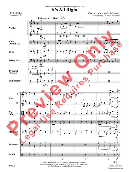 It's All Right Featured in the Disney/Pixar Movie Soul 靈魂樂 總譜 | 小雅音樂 Hsiaoya Music