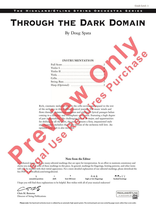 Through the Dark Domain 總譜 | 小雅音樂 Hsiaoya Music