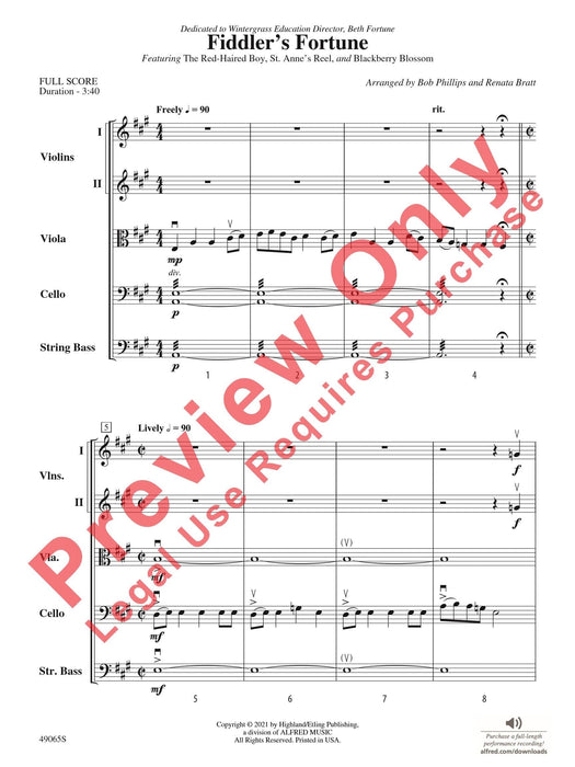 Fiddler's Fortune Featuring: The Red-Haired Boy / St. Anne's Reel / Blackberry Blossom 總譜 | 小雅音樂 Hsiaoya Music