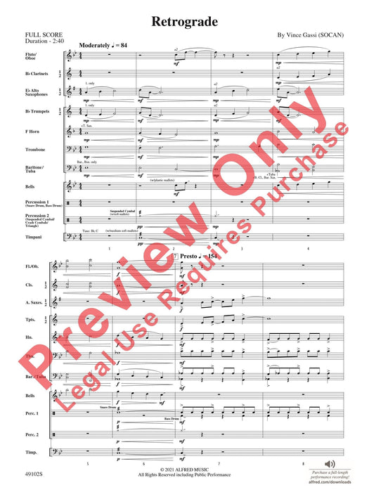 Retrograde 總譜 | 小雅音樂 Hsiaoya Music