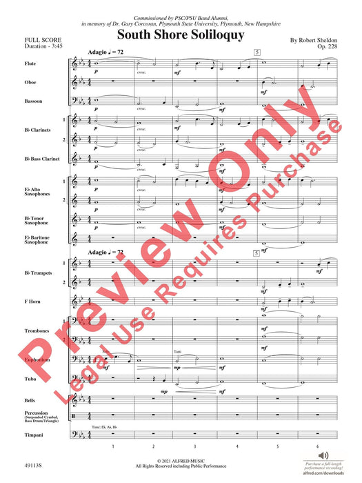 South Shore Soliloquy 總譜 | 小雅音樂 Hsiaoya Music