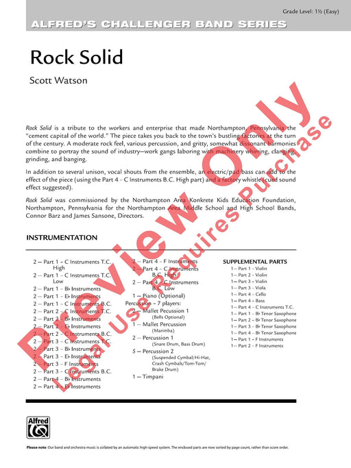 Rock Solid 總譜 | 小雅音樂 Hsiaoya Music