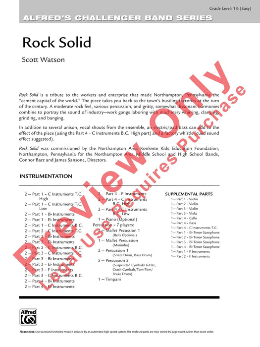 Rock Solid 總譜 | 小雅音樂 Hsiaoya Music