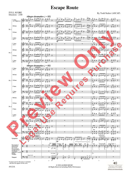 Escape Route 總譜 | 小雅音樂 Hsiaoya Music