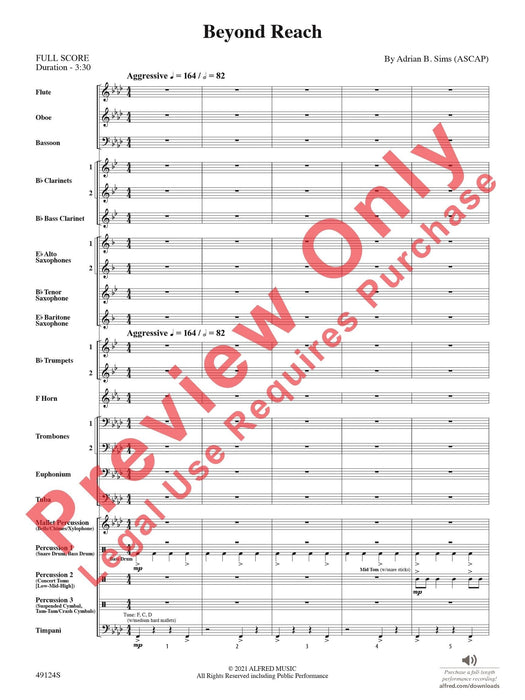 Beyond Reach 總譜 | 小雅音樂 Hsiaoya Music