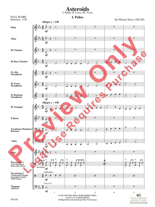 Asteroids I. Pallas II. Ceres III. Vesta 總譜 | 小雅音樂 Hsiaoya Music