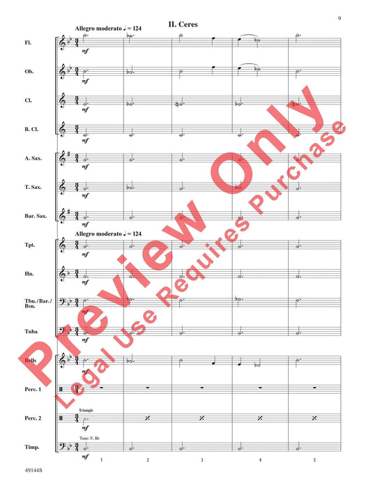 Asteroids I. Pallas II. Ceres III. Vesta 總譜 | 小雅音樂 Hsiaoya Music