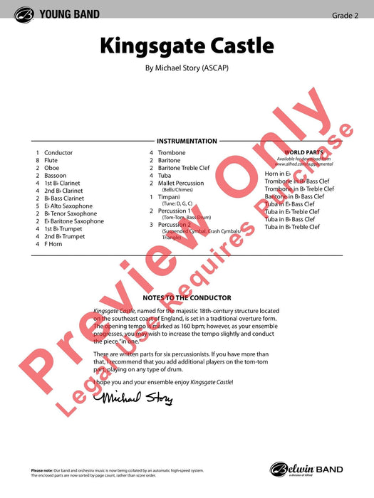 Kingsgate Castle 總譜 | 小雅音樂 Hsiaoya Music