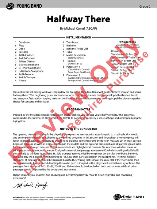 Halfway There 總譜 | 小雅音樂 Hsiaoya Music