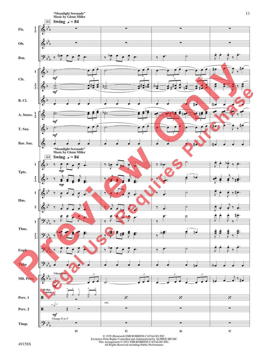 Swingin' on the Moon Featuring: Blue Moon / Moonlight Serenade / How High the Moon 小夜曲 總譜 | 小雅音樂 Hsiaoya Music