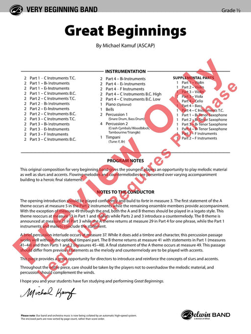 Great Beginnings 總譜 | 小雅音樂 Hsiaoya Music