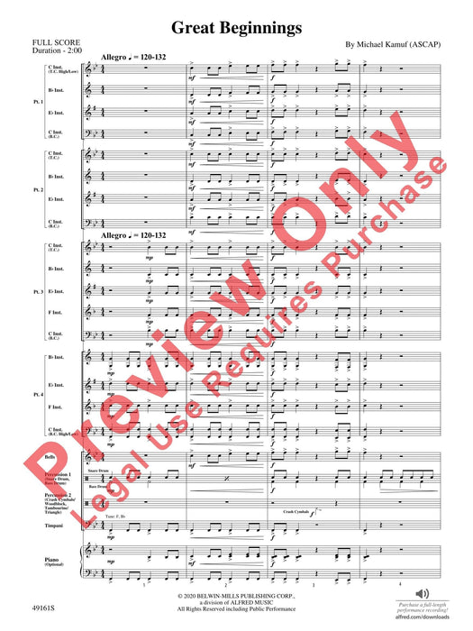 Great Beginnings 總譜 | 小雅音樂 Hsiaoya Music