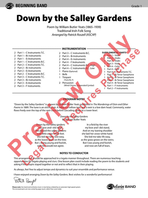 Down by the Salley Gardens 總譜 | 小雅音樂 Hsiaoya Music