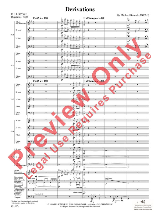 Derivations 總譜 | 小雅音樂 Hsiaoya Music