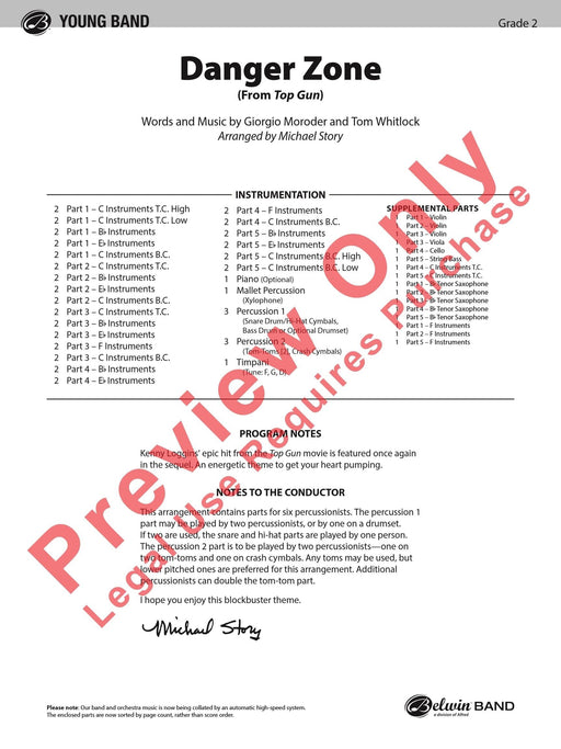 Danger Zone From Top Gun 總譜 | 小雅音樂 Hsiaoya Music