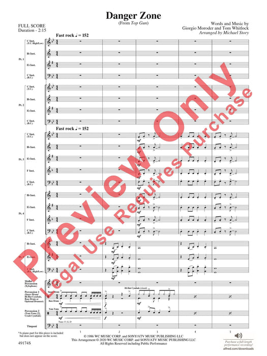 Danger Zone From Top Gun 總譜 | 小雅音樂 Hsiaoya Music
