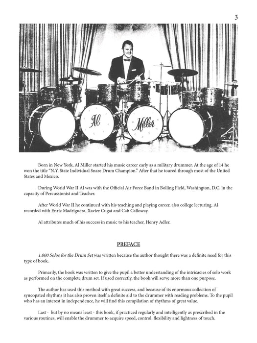 Al Miller's 1,000 Solos for the Drum Set, Volume 1 Swinging the Triplets 獨奏 鼓 | 小雅音樂 Hsiaoya Music