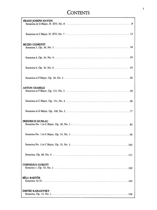 Essential Keyboard Repertoire, Volume 3 (Sonatinas) 16 Early / Late Intermediate Sonatinas in Their Original Form---Classical to Modern 鍵盤樂器 小奏鳴曲 古典 | 小雅音樂 Hsiaoya Music