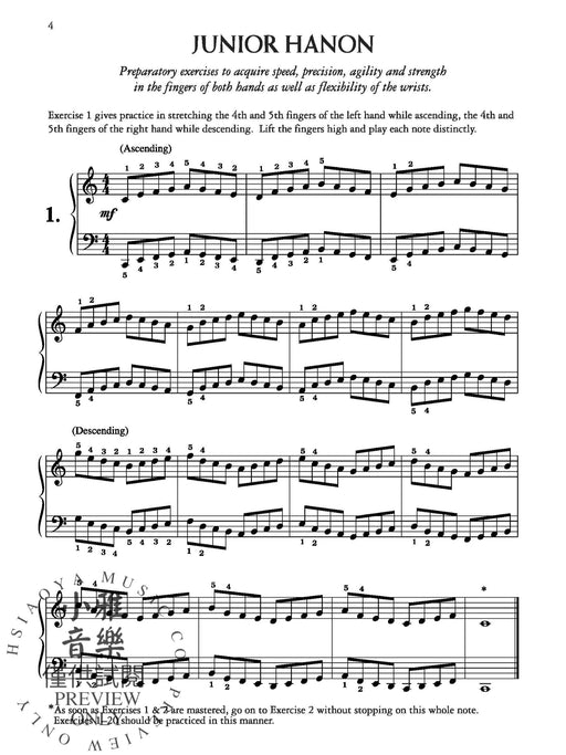 Junior Hanon | 小雅音樂 Hsiaoya Music