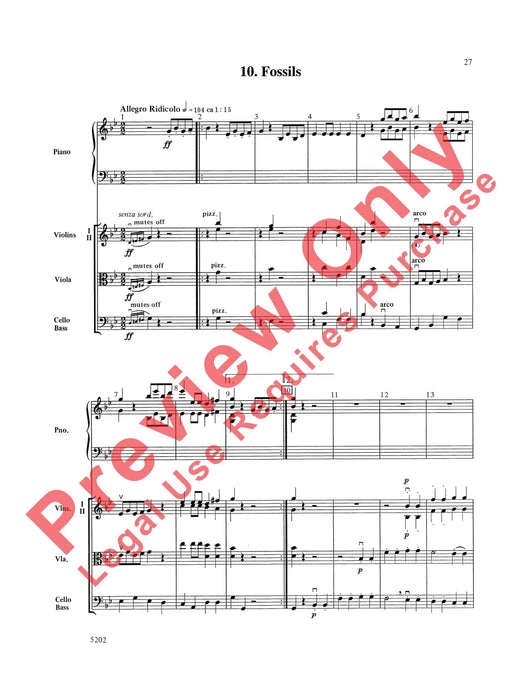 Carnival of the Animals 聖桑斯 總譜 | 小雅音樂 Hsiaoya Music