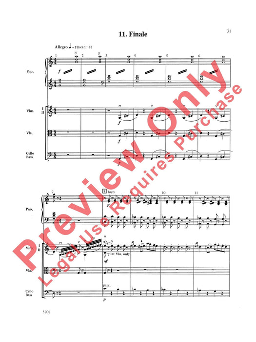 Carnival of the Animals 聖桑斯 總譜 | 小雅音樂 Hsiaoya Music