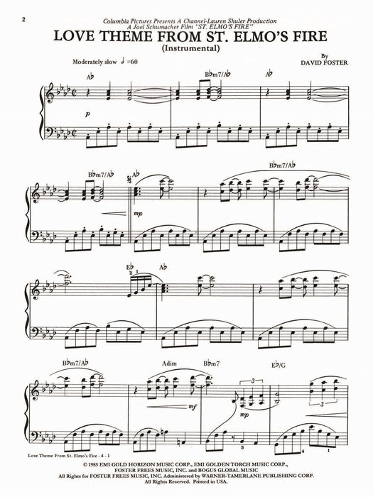 St. Elmo's Fire, Love Theme from (Instrumental) 主題 | 小雅音樂 Hsiaoya Music