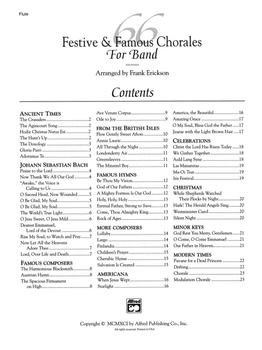 66 Festive & Famous Chorales for Band 合唱 | 小雅音樂 Hsiaoya Music